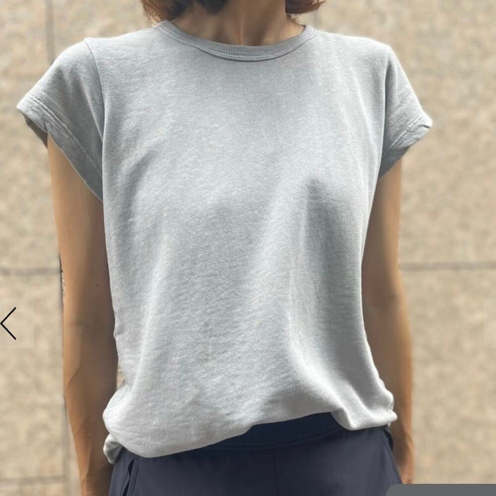 James Perse Heather Gray Short sleeve Sweatshirt size small